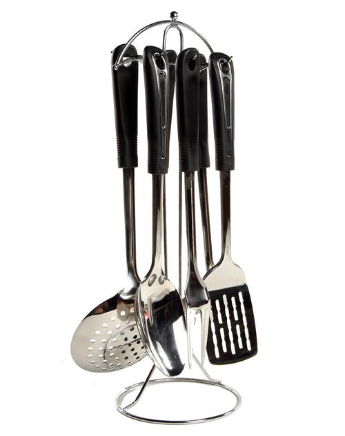 h&3家居用品专场-黑色不锈钢厨房工具7件套